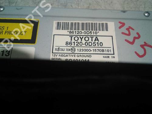 Radio TOYOTA YARIS (_P13_)  | BP5888634E6 