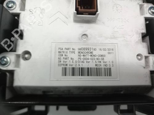 Instrument cluster PEUGEOT 3008 II SUV (MC_, MR_, MJ_, M4_) | BP31858549C47