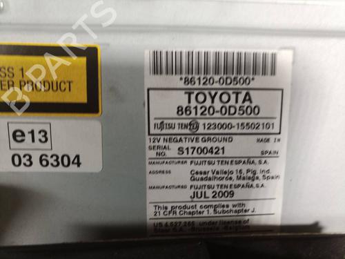 Radio TOYOTA YARIS (_P9_)  | BP6893780E6 