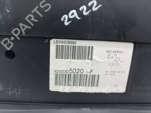 Instrument cluster RENAULT CLIO III (BR0/1, CR0/1) 1.5 dCi (BR17, CR17) | BP16582565C47 