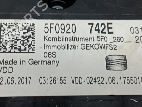 Instrument cluster SEAT LEON ST (5F8)  | BP28597444C47  - Image 5