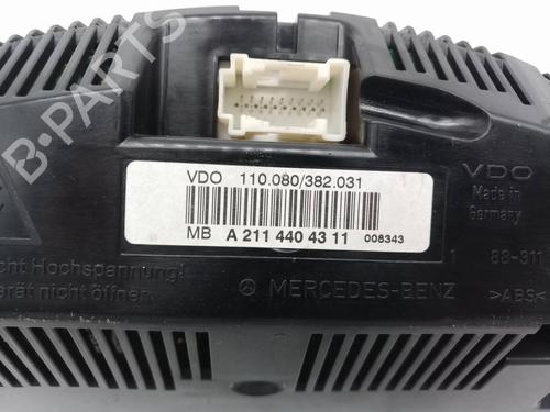 Instrument cluster MERCEDES-BENZ E-CLASS (W211) E 220 CDI (211.008) | BP10105548C47 