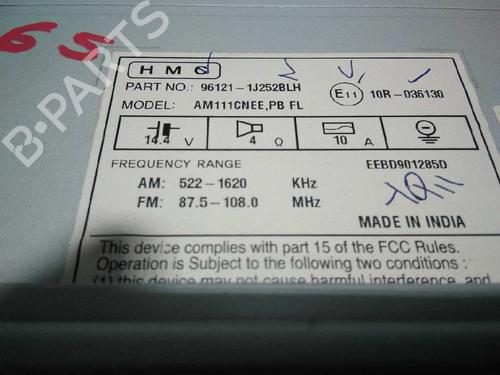 Radio HYUNDAI i20 II (GB, IB)  | BP6039768E6 