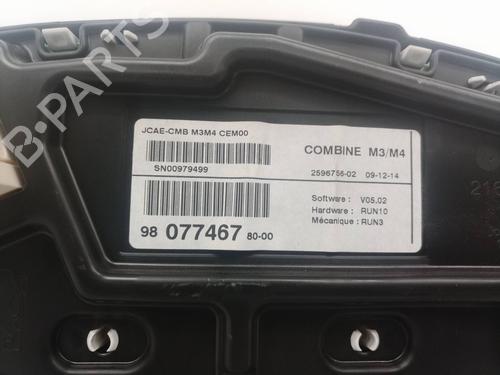 Instrument cluster CITROËN C-ELYSEE (DD_) 1.6 HDI 92 | BP9393756C47 