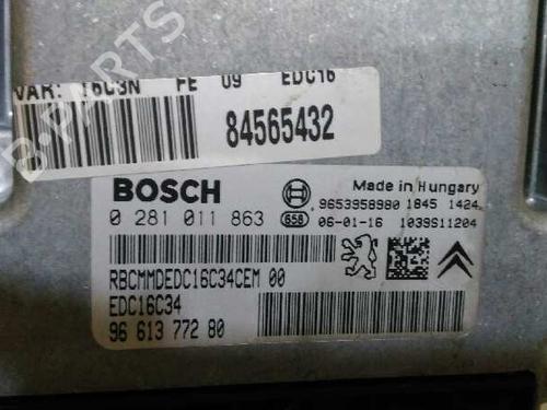 Engine control unit (ECU) CITROËN C4 I (LC_) 1.6 HDi | BP1170454M57 
