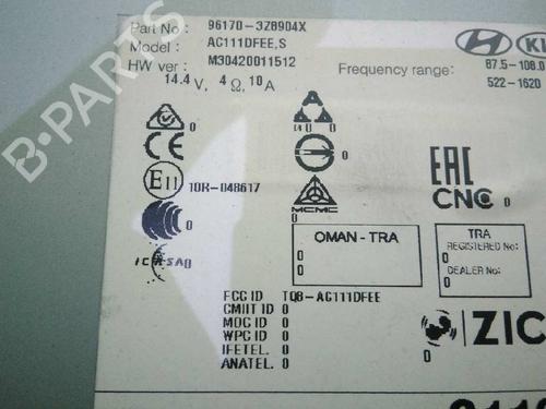 Radio HYUNDAI i40 I (VF) 1.7 CRDI | BP5245514E6 