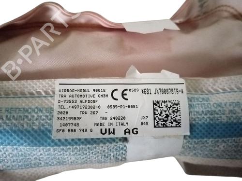 Right curtain airbag SEAT IBIZA V (KJ1, KJG) 1.0 MPi | BP30001625C12 