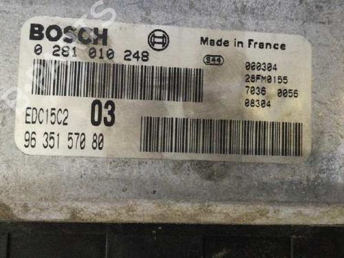 Engine control unit (ECU) PEUGEOT 406 (8B)  | BP4728490M57 