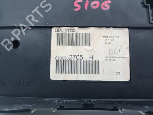 Instrument cluster RENAULT CLIO III (BR0/1, CR0/1)  | BP27091000C47 