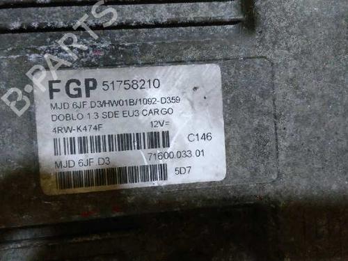 Engine control unit (ECU) FIAT DOBLO Cargo (263_) 1.3 D Multijet | BP4012229M57 