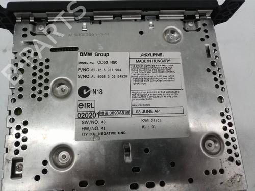 Radio MINI MINI (R50, R53) Cooper | BP9807641E6 