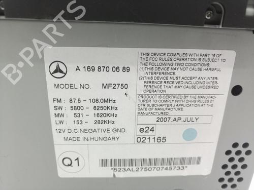Radio MERCEDES-BENZ A-CLASS (W169) A 180 CDI (169.007, 169.307) | BP23132516E6 