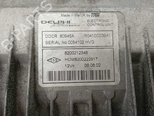 Engine control unit (ECU) RENAULT CLIO II (BB_, CB_)  | BP10327233M57 