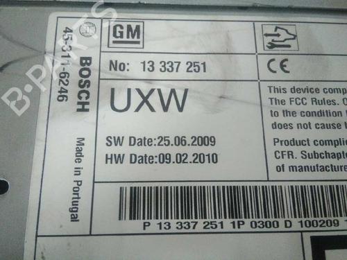 Radio OPEL ASTRA J (P10)  | BP3456319E6 
