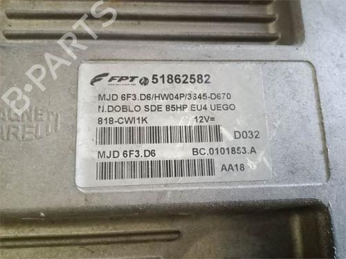 Engine control unit (ECU) FIAT DOBLO Cargo (263_) 1.3 D Multijet | BP38595889M57 - Image 3