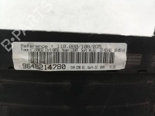 Instrument cluster PEUGEOT 406 Coupe (8C) 2.2 HDI | BP10522637C47 