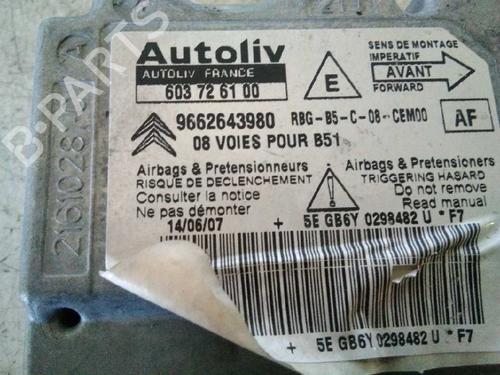 ECU airbags CITROËN C4 I (LC_)  | BP4086671M53 