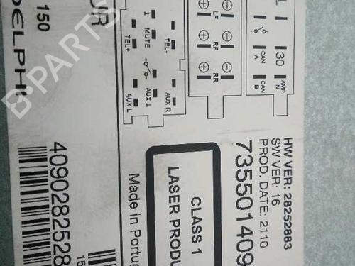 Radio FIAT PUNTO EVO (199_)  | BP5151768E6 