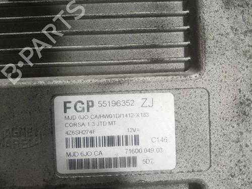 Engine control unit (ECU) OPEL CORSA C (X01)  | BP6432877M57 
