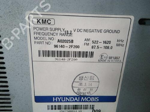 Radio KIA CERATO I Saloon (LD) 2.0 CRDi | BP6110569E6 