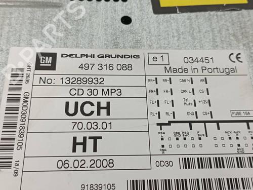 Radio OPEL ZAFIRA / ZAFIRA FAMILY B (A05)  | BP16169452E6 