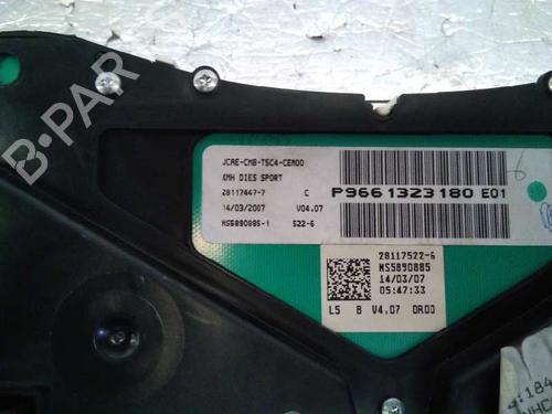 Instrument cluster PEUGEOT 307 (3A/C) 1.6 HDi | BP1099556C47 