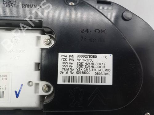 Instrument cluster PEUGEOT 3008 II SUV (MC_, MR_, MJ_, M4_)  | BP17956153C47 