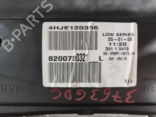 Instrument cluster RENAULT MEGANE II (BM0/1_, CM0/1_) 1.5 dCi (BM1E, CM1E) | BP7456667C47 