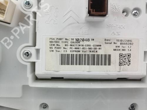 Instrument cluster PEUGEOT 2008 I (CU_) | BP30328530C47 - Image 3