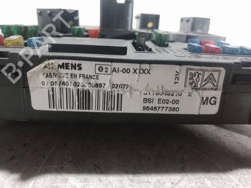 Fuse box PEUGEOT 206 Hatchback (2A/C) 1.4 HDi eco 70 | BP7305687E1 