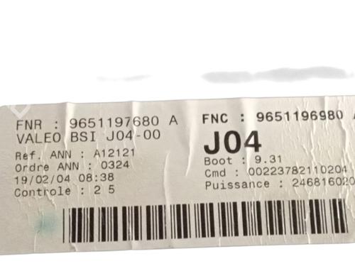 Fuse box PEUGEOT 307 Break (3E) 2.0 | BP29289856E1