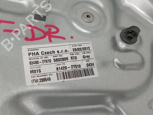Rear right window mechanism HYUNDAI ix35 (LM, EL, ELH)  | BP16049838C25 