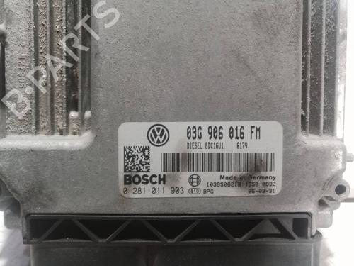 Engine control unit (ECU) VW GOLF V (1K1)  | BP6703898M57 