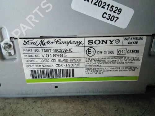 Radio FORD FOCUS II (DA_, HCP, DP)  | BP6039781E6 
