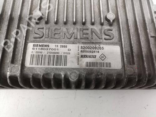 Engine control unit (ECU) RENAULT CLIO II (BB_, CB_)  | BP9288344M57 