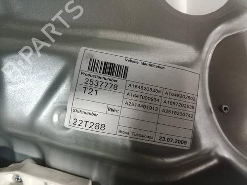 Front left window mechanism MERCEDES-BENZ M-CLASS (W164) ML 450 CDI 4-matic (164.128) | BP12214371C22 