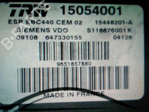 Used ABS pump PEUGEOT 407 (6D_) 2.0 (6DRFNB, 6DRFNE) (136 hp) 1077017