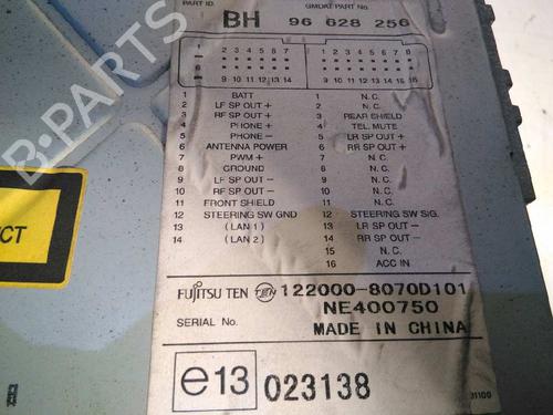 Radio CHEVROLET AVEO / KALOS Saloon (T250, T255)  | BP4896290E6 