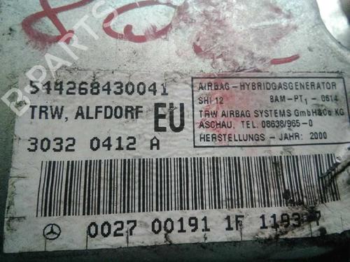 Left seat airbag MERCEDES-BENZ C-CLASS (W203) C 200 CDI (203.004) | BP5575782C13 