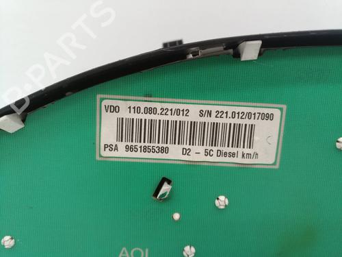 Instrument cluster PEUGEOT 407 (6D_)  | BP13812208C47 