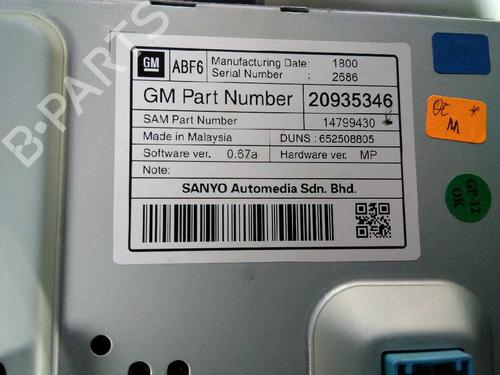 Display monitor OPEL INSIGNIA A (G09)  | BP5327390C48 