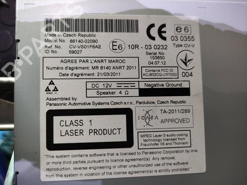 Electronic module TOYOTA AURIS (_E15_)  | BP11048127M83 