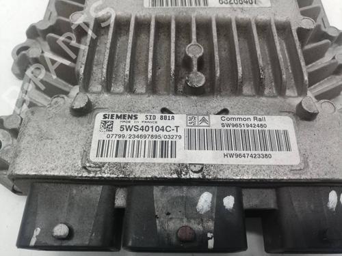 Engine control unit (ECU) PEUGEOT 307 (3A/C)  | BP12212717M57 