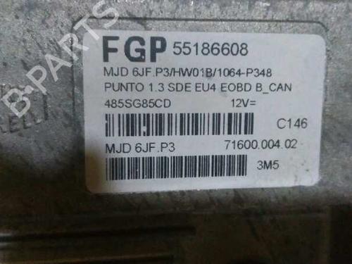 Engine control unit (ECU) FIAT PUNTO (188_) 1.3 JTD 16V | BP1077284M57 