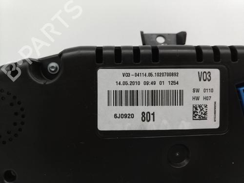 Instrument cluster SEAT IBIZA IV (6J5, 6P1)  | BP8247614C47 
