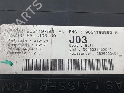 Fuse box PEUGEOT 307 (3A/C)  | BP21758091E1 