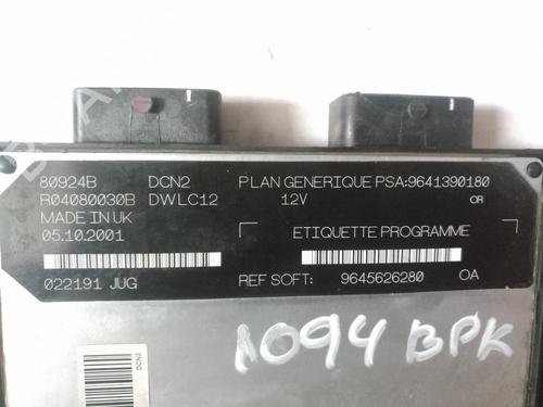 Engine control unit (ECU) PEUGEOT 206 Hatchback (2A/C)  | BP7065177M57 