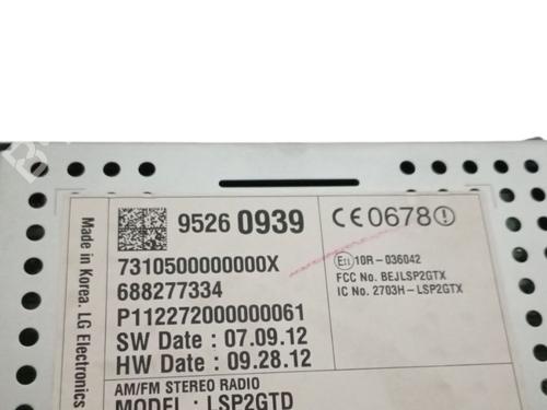 Display monitor CHEVROLET CRUZE Hatchback (J305) 2.0 CDI | BP29994102C48