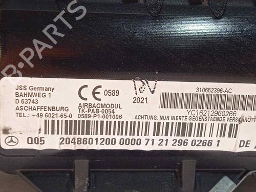 Passenger airbag MERCEDES-BENZ C-CLASS (W204) C 220 CDI (204.008) | BP16904724C10 
