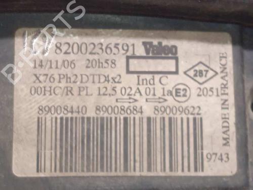 Right headlight RENAULT KANGOO (KC0/1_) 1.5 dCi | BP13637779C29